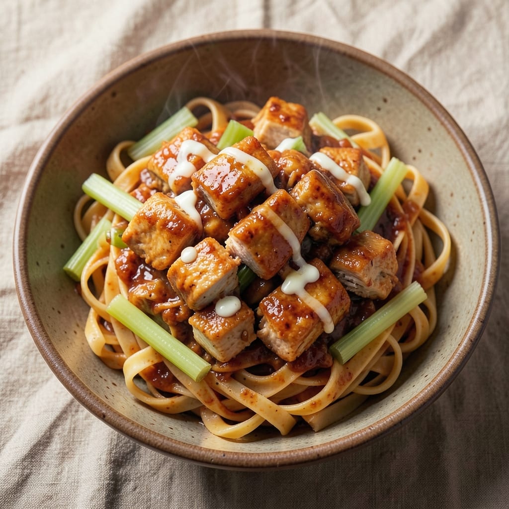 Buffalo Chicken Pasta Slow Cooker Recipe: Creamy Celery Crunch Meets Tangy Heat