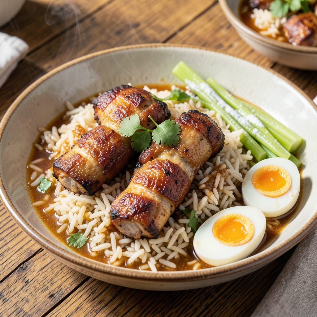 Best Chicken Gizzards and Rice Recipe: Crispy Celery-Crusted Bites with Fragrant Herbed Basmati