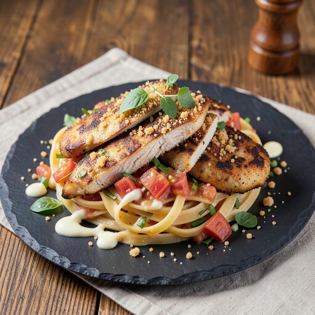 Bruschetta Chicken Pasta Recipe from Tgi Fridays: Celery-Crusted Crunch Meets Creamy Yogurt Streaks
