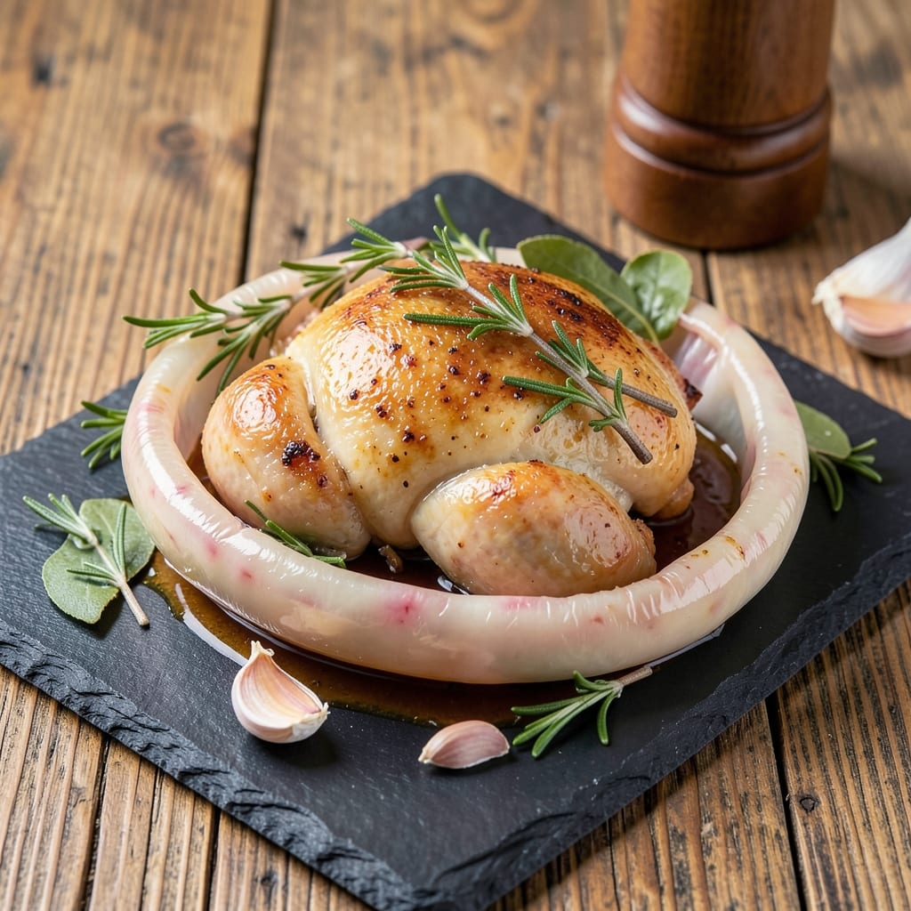 Bresse Chicken Cooked in a Pig's Bladder Recipe: Heritage Method for Ultra-Tender Results