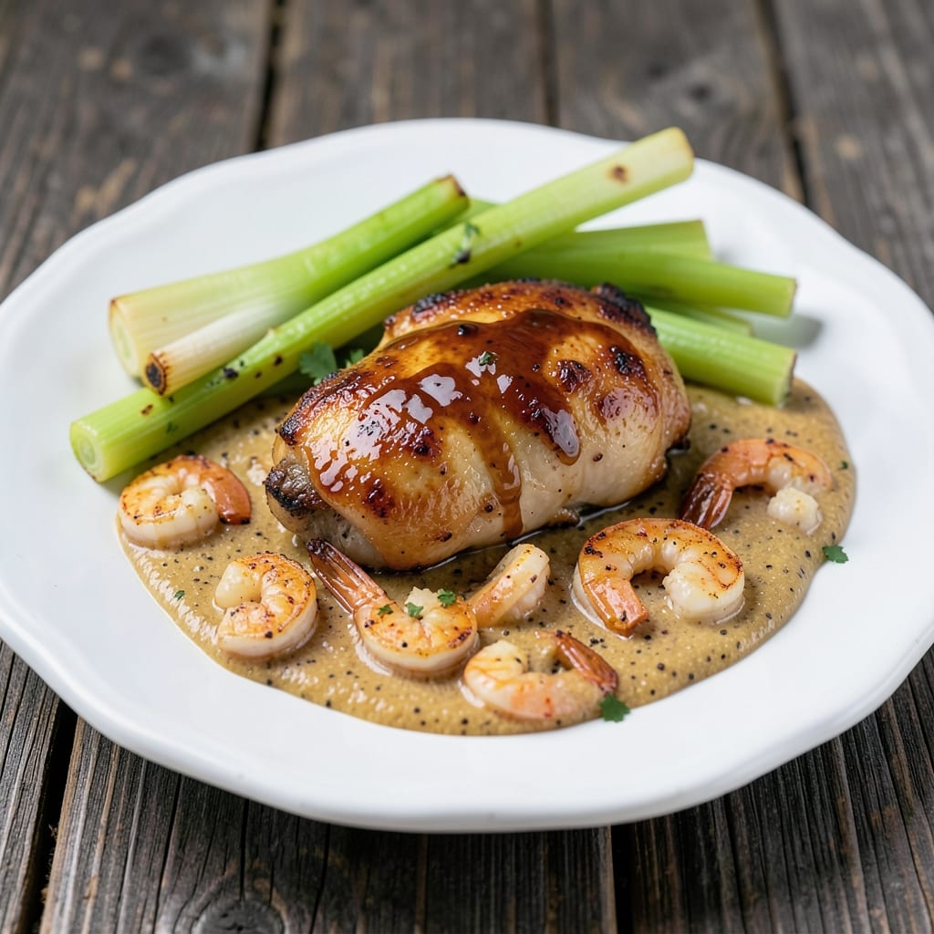 Bourbon Street Chicken and Shrimp Copycat Recipe: Celery-Crusted Bites With Smoky Yogurt Glaze