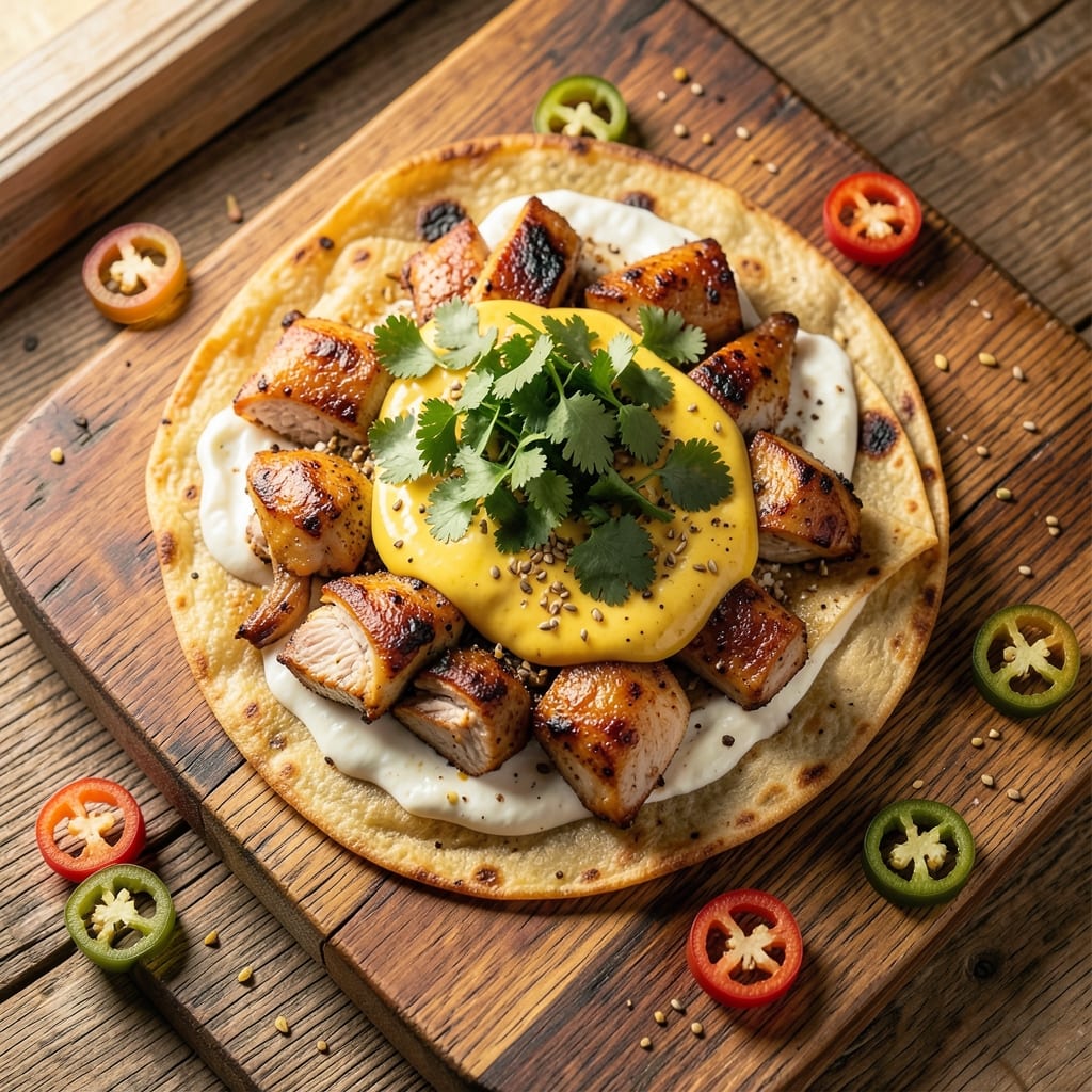 Alice Springs Chicken Quesadillas Recipe: Crispy Celery Crust Meets Smoky Yogurt Magic