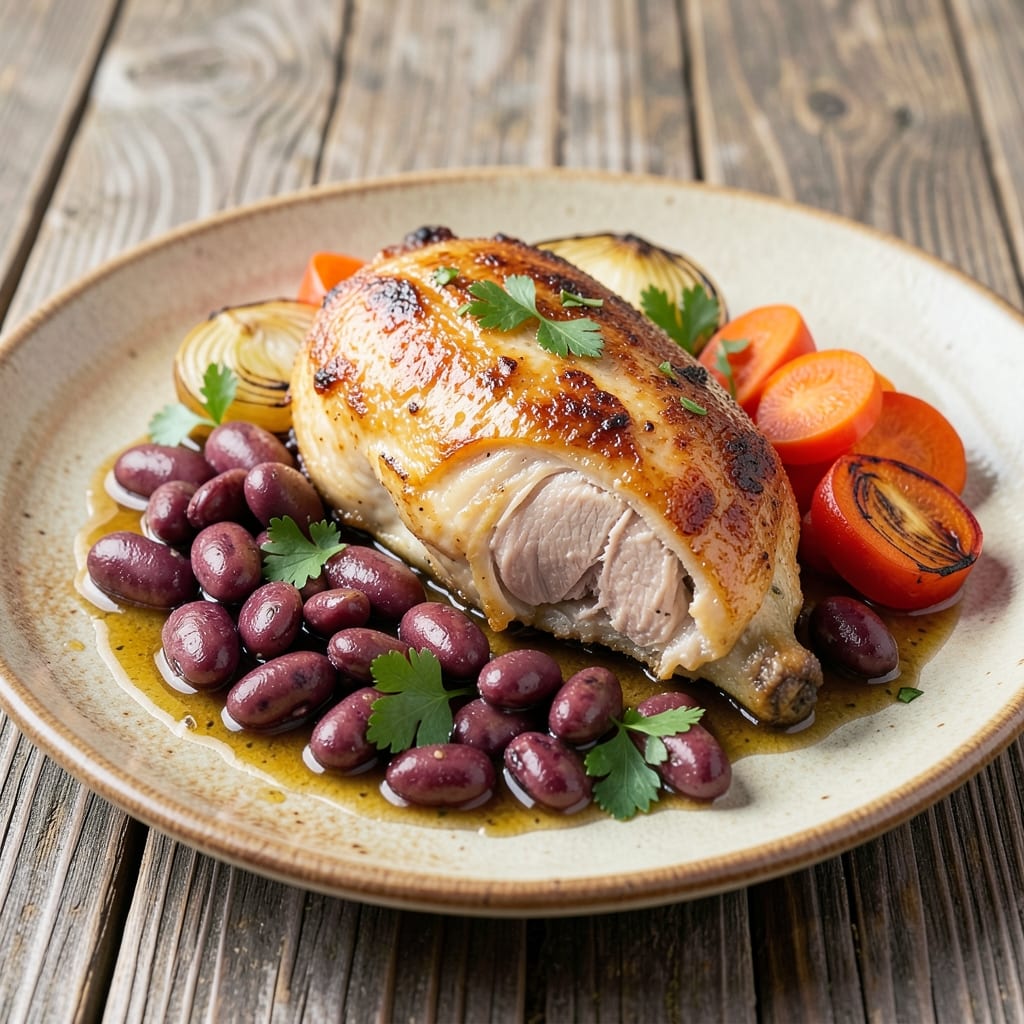Borlotti Beans with Chicken Recipe: Hearty Italian One-Pot Meal