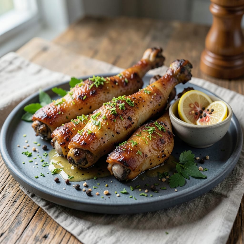 Baked Lemon Pepper Chicken Drumsticks Recipe: Zesty Crispy Skin With Juicy Dark Meat