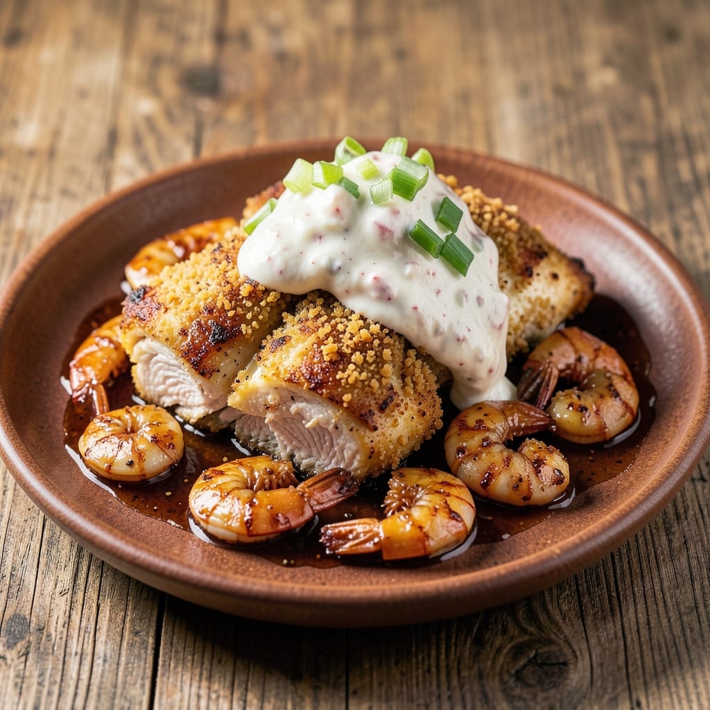 Applebee's Bourbon Street Chicken and Shrimp Copycat Recipe: Crispy Celery-Crusted Bites with Smoky Yogurt Drizzle