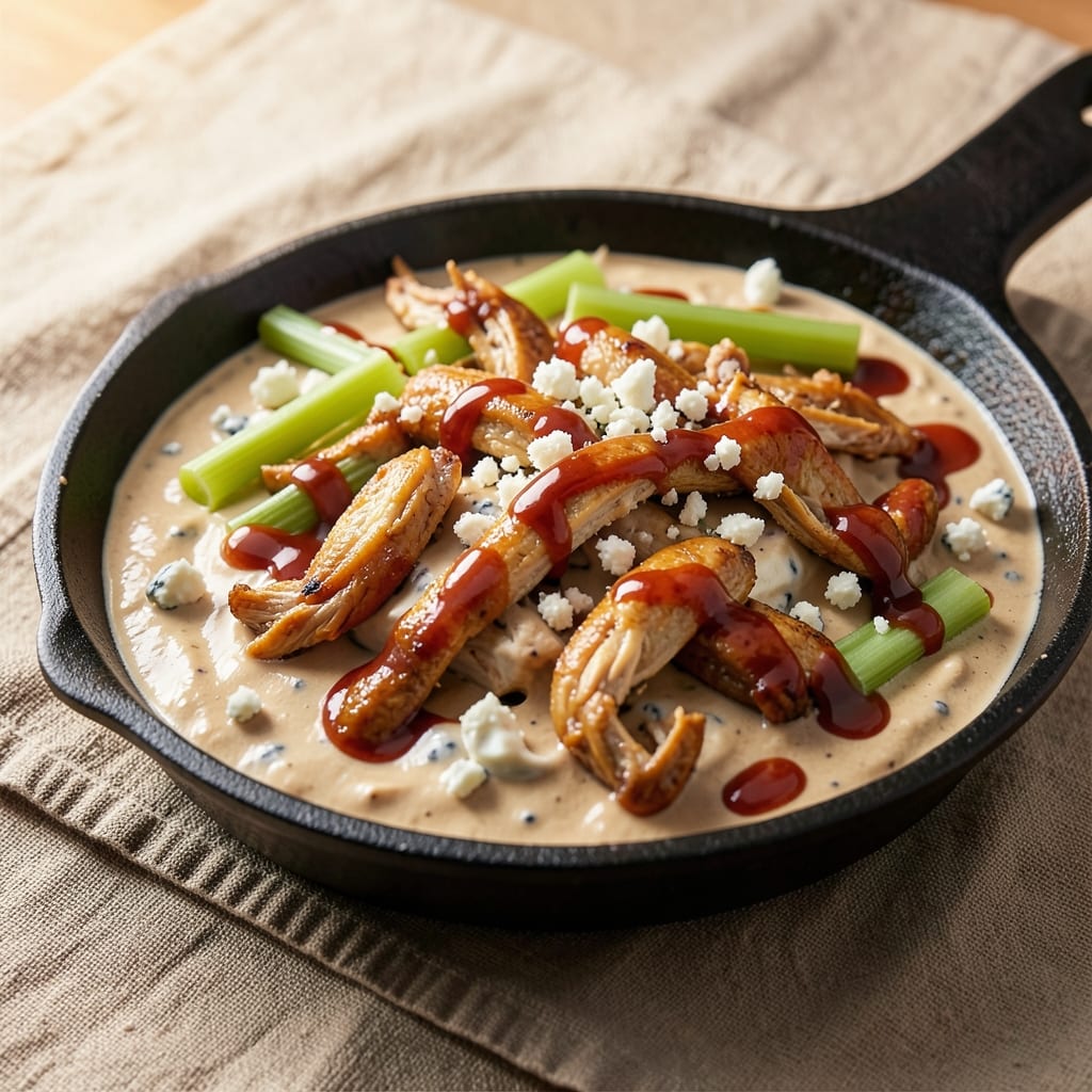 Buffalo Chicken Wing Dip Recipe: Slow Cooker Creamy Crunch With Celery Topping Magic