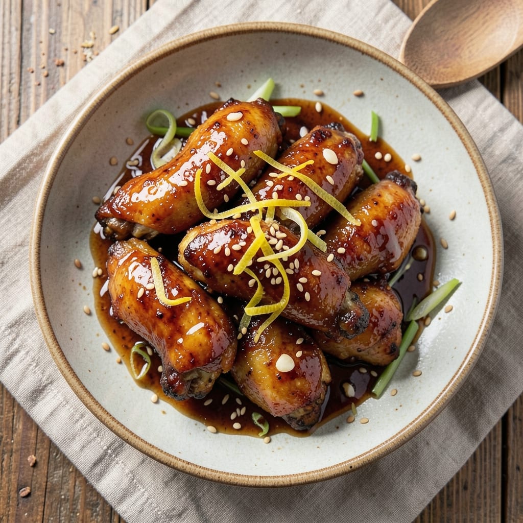 Baked Chicken Wings With Honey Soy and Ginger Marinade Recipe: Glazed Crunch Meets Spicy-Sweet Harmony