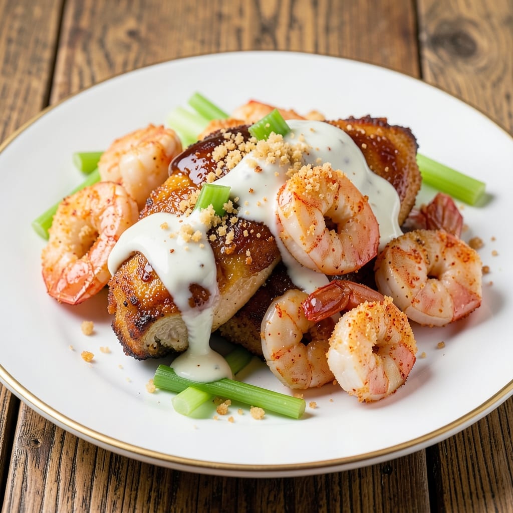 Applebee's Bourbon Chicken and Shrimp Copycat Recipe: Crispy Celery Crust Meets Smoky Yogurt Swirls