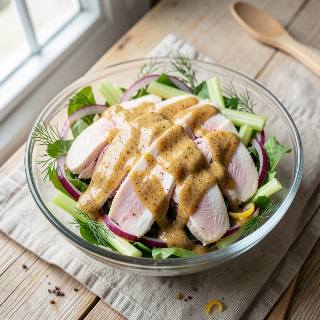 Barefoot Contessa Mustard Chicken Salad Recipe: Crunchy Celery and Tangy Yogurt Magic