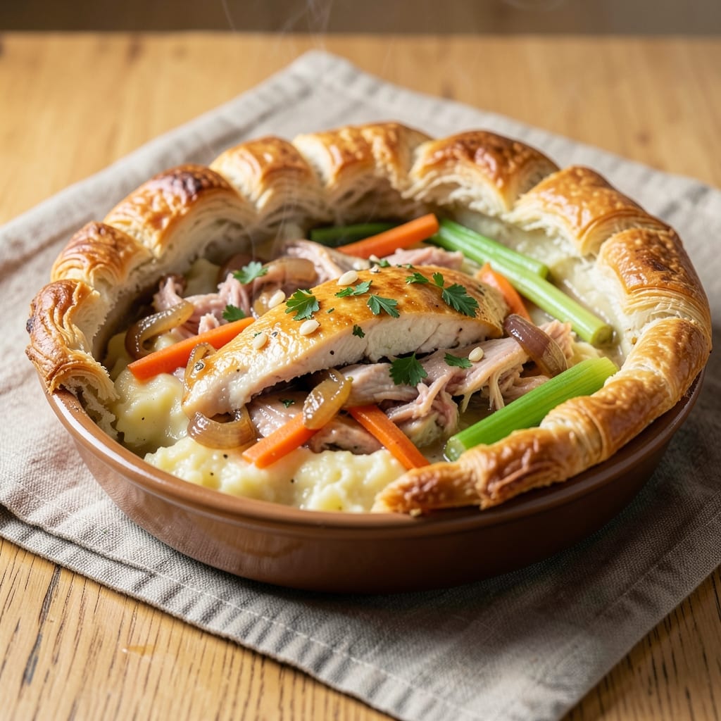 Best Chicken Pot Pie Recipe With Puff Pastry: Flaky Layers and Savory Filling in One Dish