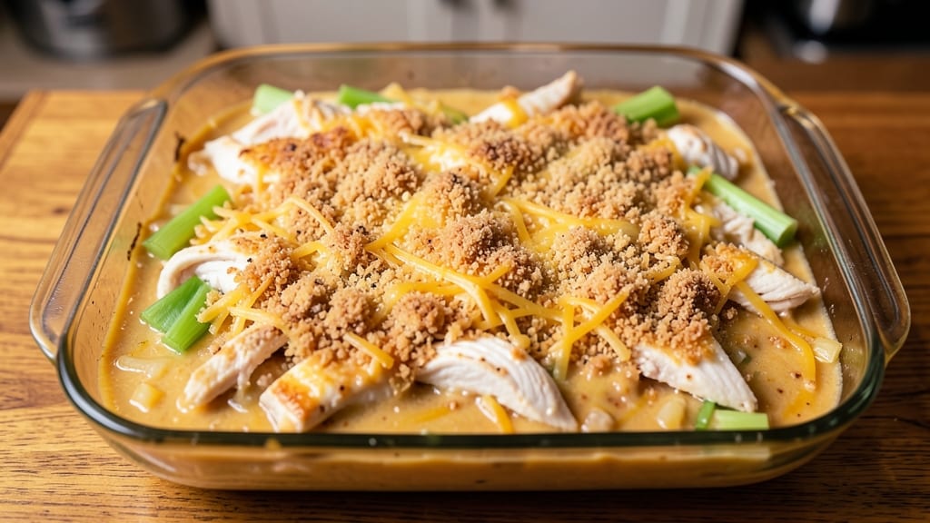 Campbell's Cream of Chicken Casserole Recipe: One-Pot Comfort with Crispy Celery Top