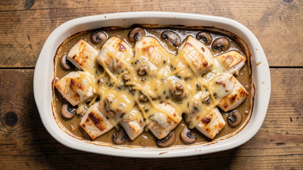Campbell's Cream of Mushroom Chicken Casserole Recipe: One-Pan Cheesy Crisp-Top Magic