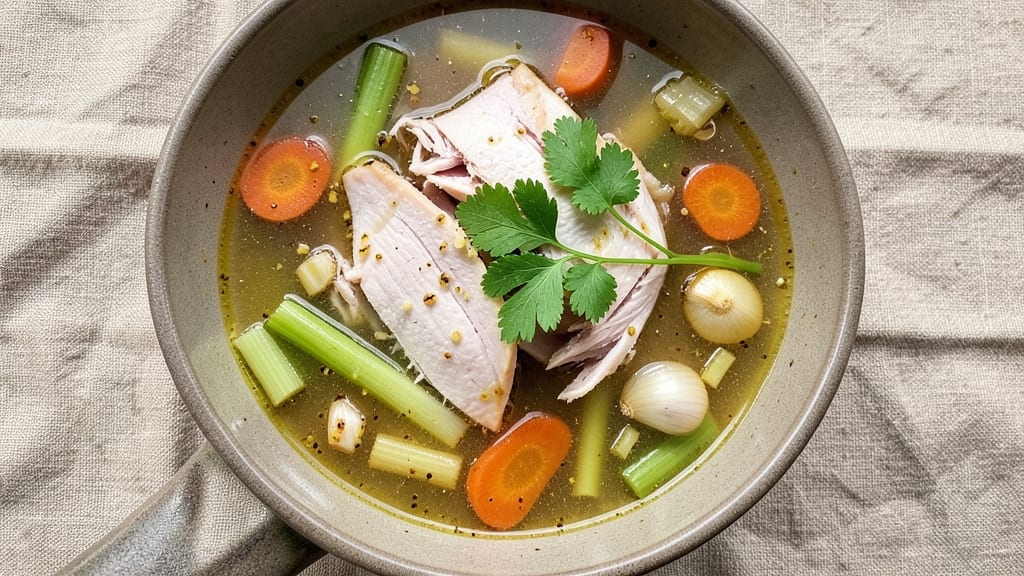 Carrabba's Copycat Chicken Soup Recipe: Herbed Butter Crust and Celery-Vinegar Depth