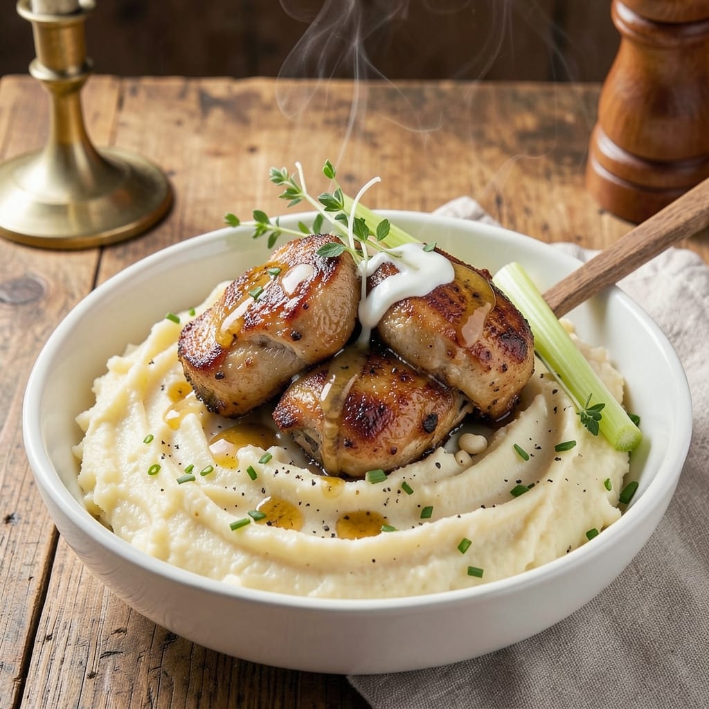 Babe's Chicken Mashed Potato Recipe: One-Pan Comfort with Crispy Celery Crust