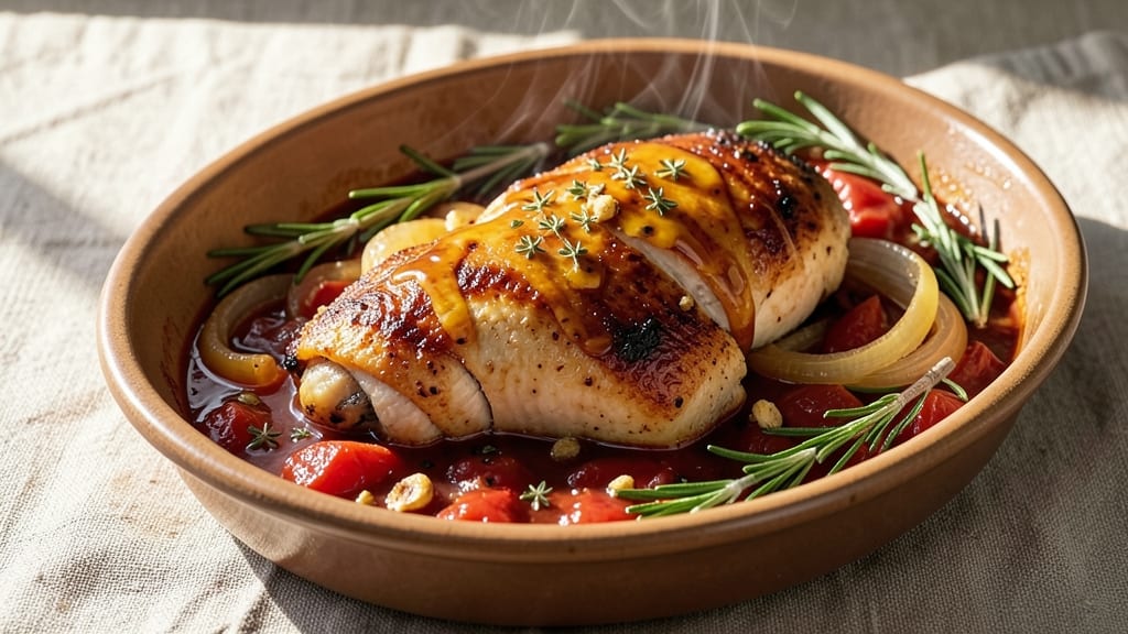 Chicken Thighs With Canned Tomatoes Recipe: One-Pot Simmer to Juicy, Herb-Infused Richness