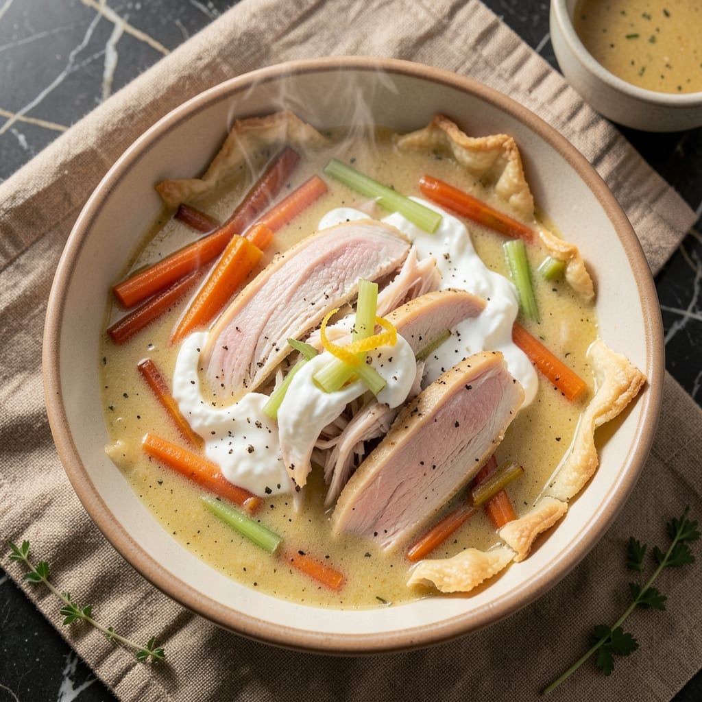Best Chicken Pot Pie Soup Recipe Ever: Velvety Cream and Crispy Celery Top Harmony