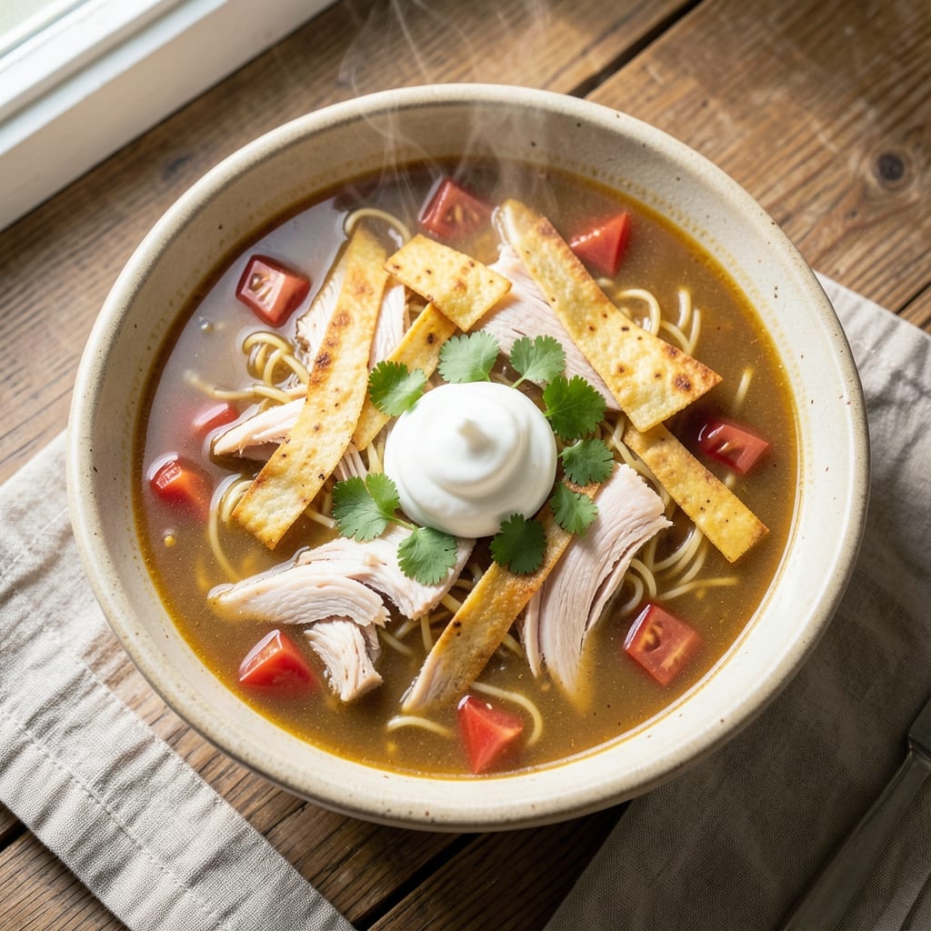 Betty Crocker's Chicken Tortilla Soup Recipe: Spiced Tortilla Crunch and Creamy Tomato Magic
