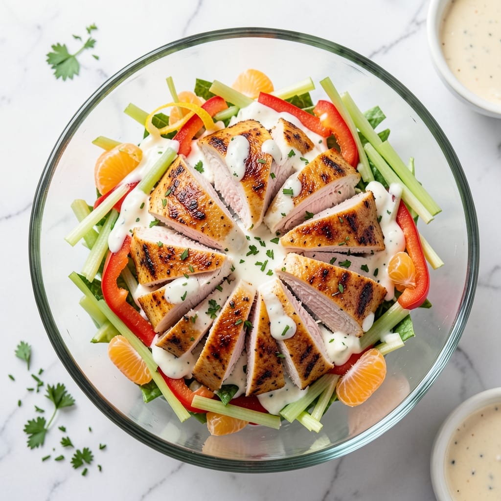 Applebee's Mandarin Chicken Salad Recipe: Crunchy Celery and Sweet Yogurt Fusion