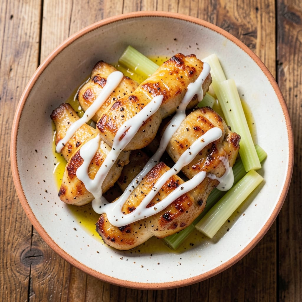 Bolay Lemon Chicken Recipe: Crispy Celery Crust with Zesty Yogurt Streaks