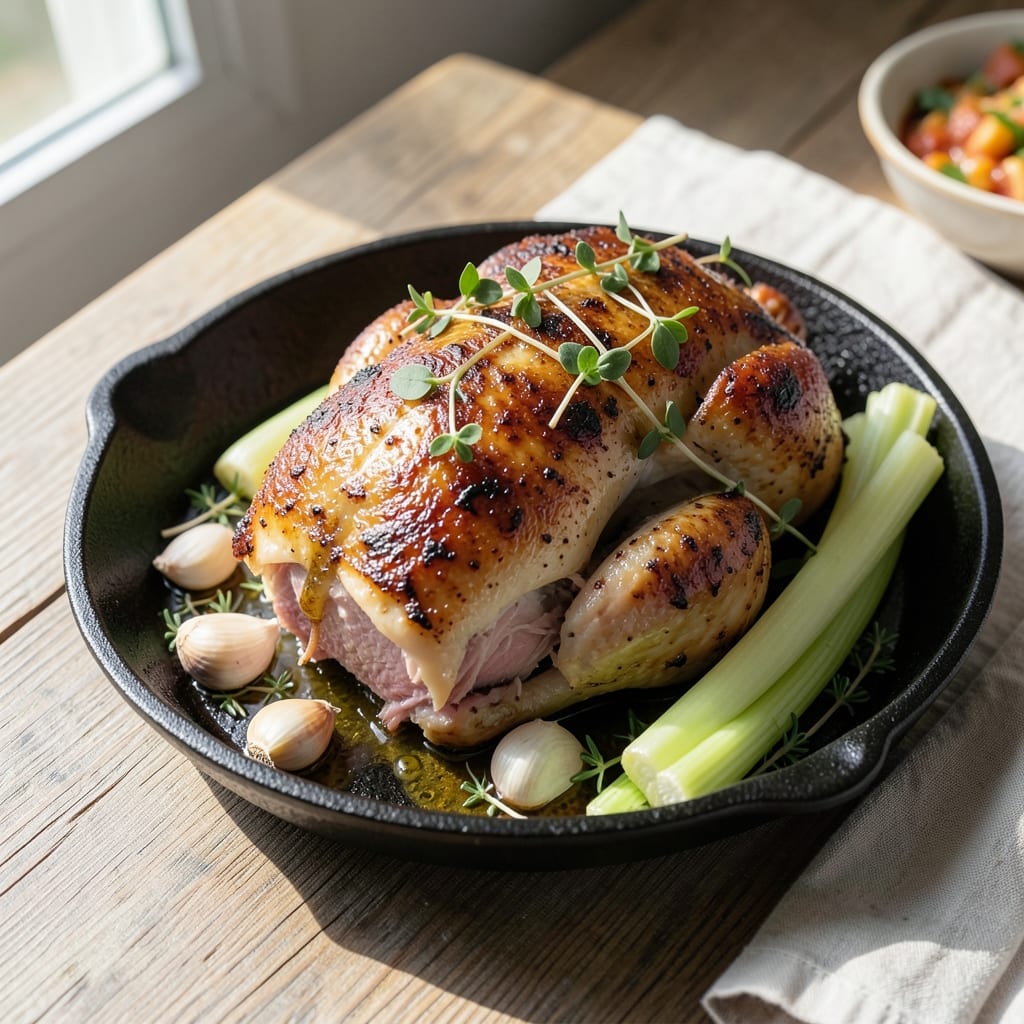 Authentic Greek Roasted Chicken Recipe: Celery-Crusted Crunch With Lemon-Herb Magic