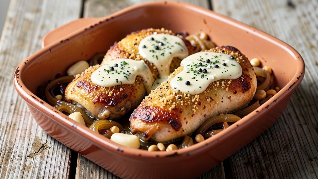 Grandma's Chicken Bake Recipe: Crispy Top, Melty Cheese, One-Pan Magic